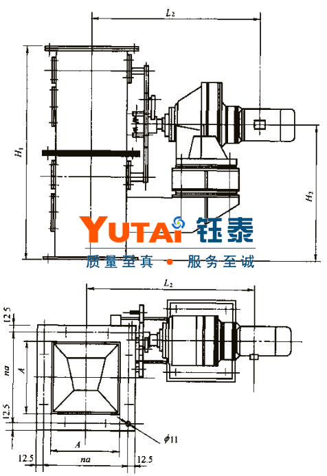 DSF電動雙層翻板閥